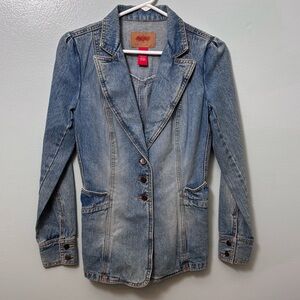 Mossimo Y2K Denim Blazer Jacket women’s size small